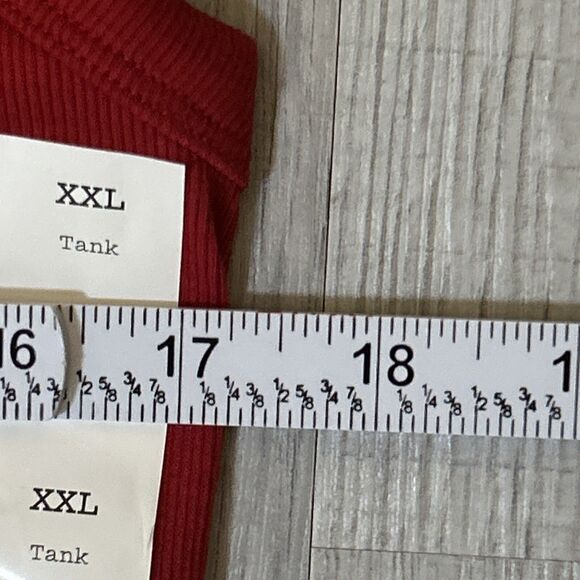 NWT A New Day Women’s Ribbed High Neck Tank Top Dark Red Size 2XL - Picture 13 of 15